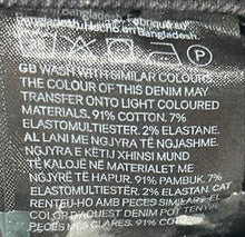 Load image into Gallery viewer, H&M Womens Black Dark Wash Stretch Denim Skinny Leg Jeans Size 8