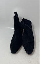 Load image into Gallery viewer, Italeau Womens Black Suede Round Toe Side Zip Ankle Booties Size EU 39