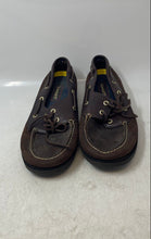 Load image into Gallery viewer, Timberland Mens Classic Brown Leather Moc Toe Boat Shoes Size 11M