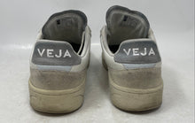 Load image into Gallery viewer, Veja Mens V-90 Gray White Leather Low Top Lace-Up Sneaker Shoes Size 10
