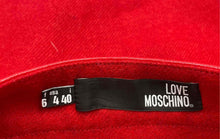 Load image into Gallery viewer, Authentic Moschino Womens Red Flat Front Side Zip Casual Mini Skirt Size 4