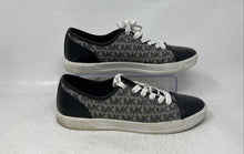 Load image into Gallery viewer, Michael Kors Womens City Gray Black White Monogram Sneakers Shoes Size 9.5M