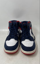 Load image into Gallery viewer, Nike Kids Air Jordan 1 Mid BQ6931-104 White Navy Blue Red Sneaker Shoes Size 7Y