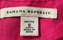 Load image into Gallery viewer, Banana Republic Womens Pink Short Cap Sleeve Back Zipper Shift Dress Sz 8 Petite