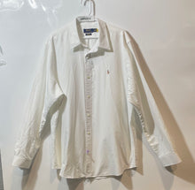 Load image into Gallery viewer, Polo Ralph Lauren Mens White Long Sleeve Collared Button-Up Shirt Size 2XL