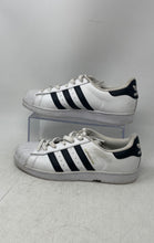 Load image into Gallery viewer, Adidas Womens Superstar C77153 White Black Lace-Up Sneaker Shoes Size 8