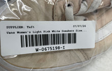 Load image into Gallery viewer, Vans Womens Off The Wall 500714 Light Pink White Lace-Up Sneaker Shoes Size 7.5