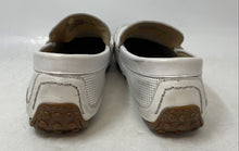 Load image into Gallery viewer, Florsheim Mens White Perforated Round Toe Slip-On Driving Loafer Shoes Size 9.5W