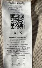 Load image into Gallery viewer, Armani Exchange Womens Beige Long Sleeve Pockets Full-Zip Hoodie Size Large