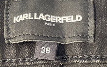 Load image into Gallery viewer, Karl Lagerfeld Paris Womens Black Button Front Belt Loops Straight Leg Jeans 38