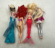 Load image into Gallery viewer, Lot Of 13 Pieces Assorted Multicolor Mixed Variety Barbie Fashion Dolls