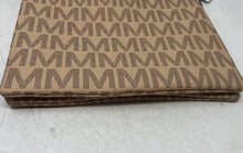 Load image into Gallery viewer, Milan Womens Brown Monogram Leather Double Zipper Crossbody Purse With Tag