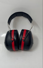 Load image into Gallery viewer, 3M Peltor Optime 105 Black And Red Noise Reduction Hearing Protection Earmuffs