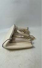 Load image into Gallery viewer, Aldo Womens White Leather Perforated Inner Pocket Double Strap Tote Purse