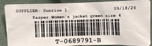 Load image into Gallery viewer, Kasper Womens Green Notch Lapel Single-Breasted Two-Button Blazer Size 4P