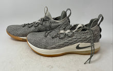Load image into Gallery viewer, Nike Mens Lebron 15 Low A01755-005 Gray White Lace-Up Sneakers Shoes Size 13