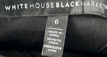Load image into Gallery viewer, White House Black Market Womens Gray Black Back-Zip Fit-&-Flare Dress Size 6