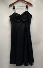 Load image into Gallery viewer, A New Day Womens Black Sweetheart Neck Spaghetti Strap A-Line Dress Size 14
