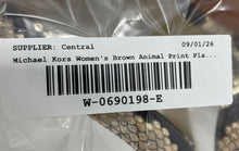Load image into Gallery viewer, Michael Kors Womens Carmen Brown Black Animal Print Platform Sandals Size 7.5 M