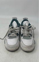 Load image into Gallery viewer, Nike Unisex Kids Air Jordan 4 Retro BQ7669-103 White Green Sneakers Shoes Sz 2Y