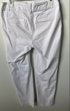 Load image into Gallery viewer, Loft Womens White Flat Front Slash Pocket The Monroe Slim Chino Pants Size 4