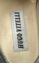 Load image into Gallery viewer, Hugo Vitelli Mens Gray Beige Leather Lace-Up Oxford Dress Shoes Size 10.5