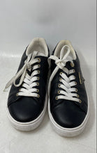 Load image into Gallery viewer, Guess Womens Denesa Black White Low Top Lace-Up Sneaker Shoes Size 7.5M