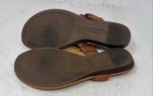 Load image into Gallery viewer, Tommy Hilfiger Womens Brown Leather Ankle Strap Thong Sandals Size 6 M