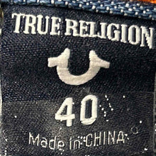 Load image into Gallery viewer, True Religion Mens Blue Medium Wash Stretch Straight Leg Jeans Pants Size 40