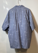 Load image into Gallery viewer, Pierre Cardin Mens Blue Palm Tree Cotton Short Sleeve Button-Up Shirt Size XXL