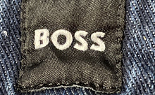Load image into Gallery viewer, Boss Mens Blue Stretch Pockets Denim Straight Leg Jeans Size 34x32
