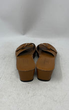 Load image into Gallery viewer, Donald J Pliner Womens Brown Leather Block Heel Slide Sandals Size 10M