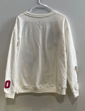Load image into Gallery viewer, Disney Girls Beige Embroidered Long Sleeve Crew Neck Pullover Sweatshirt Size L