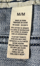 Load image into Gallery viewer, American Eagle Outfitters Womens Blue Denim Long Sleeve Short Jean Jacket Size M