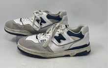 Load image into Gallery viewer, New Balance Mens 550 BB550WA1 White Blue Lace-Up Sneaker Shoes Size 9.5 D