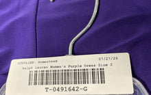 Load image into Gallery viewer, Lauren Ralph Lauren Womens Bryda Purple Ruffle Knee-Length Sheath Dress Size 2