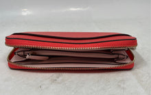 Load image into Gallery viewer, Kate Spade New York Womens Pink Leather Card Holder Small Zip-Around Wallet