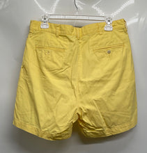 Load image into Gallery viewer, Polo Ralph Lauren Mens Yellow Cotton Pockets Pleated Front Chino Shorts Size 34