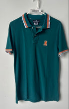 Load image into Gallery viewer, Psycho Bunny Mens Green Embroidered Logo Short Sleeve Polo Shirt Size 3