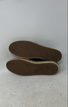 Load image into Gallery viewer, Michael Kors Womens Black Beige Leather Slip-On Round Toe Espadrille Flats Sz 7