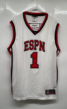 Load image into Gallery viewer, ESPN Mens White ESPN Sports Center #1 Basketball Jersey Size Large