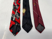 Load image into Gallery viewer, Lot Of 3 Pcs Assorted Looney Tunes Mens Multicolor Printed Designer Ties
