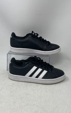 Load image into Gallery viewer, Adidas Womens Grand Court Base EE7482 Black White Lace-Up Sneaker Shoes Size 7.5