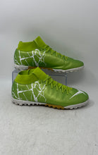 Load image into Gallery viewer, Unbranded Mens Green White Leather Lace-Up Sport Soccer Cleats Size EUR 43