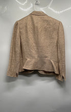 Load image into Gallery viewer, JON Womens Beige Gold Long Sleeve Three-Button Blazer Size Medium