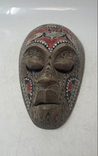Load image into Gallery viewer, Collectible Indonesian Handmade Carved Wood Painted Tribal Style Mask