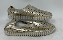 Load image into Gallery viewer, Eric Michael Womens Gold Tone Round Toe Slip-On Shoes Size EUR 38