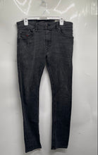 Load image into Gallery viewer, Diesel Mens Thommer Black Denim 5-Pocket Design Slim Fit Skinny Jeans Size 30
