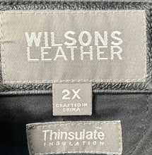 Load image into Gallery viewer, Wilsons Leather Mens Black Long Sleeve Regular Fit Lined Full-Zip Jacket Size 2X