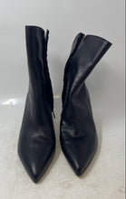 Load image into Gallery viewer, Sam Edelman Womens Usha Black Leather Side Zip Ankle Booties Size 10.5 M